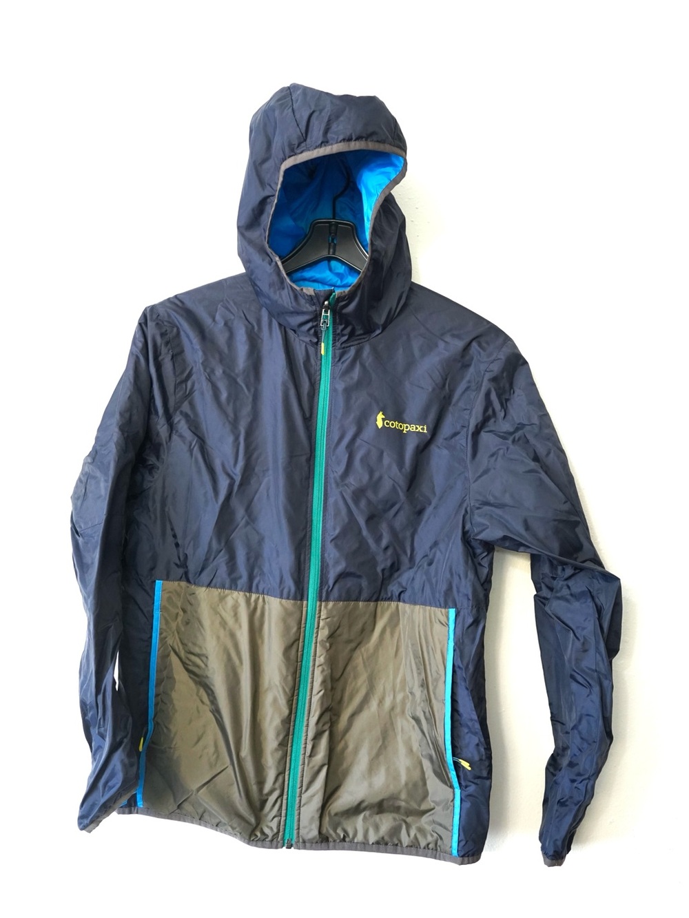 Cotopaxi Jacket Men's Size M Blue Teca Calido Hooded Reversible Full Zip Outdoor